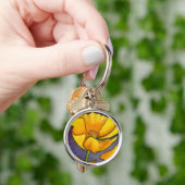 "Gele papaver" Sleutelhanger (Hand)
