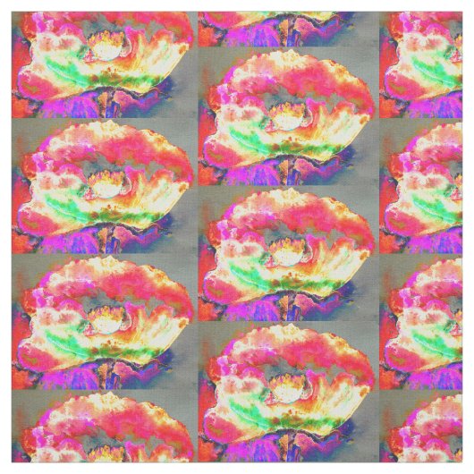 Gele papaver stof (Swatch)