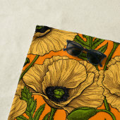 Gele papaver strandlaken (In situ)