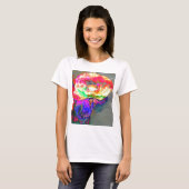 Gele papaver t-shirt (Voorkant volledig)