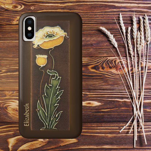 Gele papaver Tegel Case-Mate iPhone Case