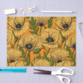 Gele papaver tissuepapier (Craft)
