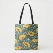 Gele papaver tote bag (Voorkant)