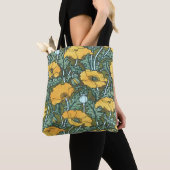 Gele papaver tote bag (Dichtbij)