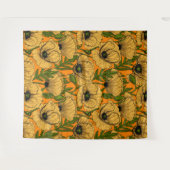 Gele papaver wandkleed (Voorkant (horizontaal))