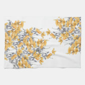 gele papaverbloemen keukenhanddoeken (Horizontaal)