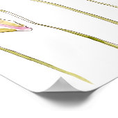 gele papaverinkt en waterverf poster (Hoek)