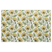 Gele papavers en ladybugs stof (Yard (91,4 cm))