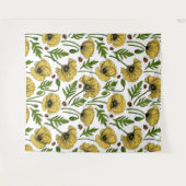 Gele papavers en ladybugs wandkleed (Voorkant (horizontaal))