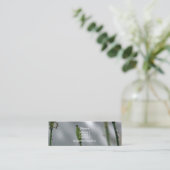 Gele papavers, geschoren op 10 Visitekaartjes (Staand voorkant)