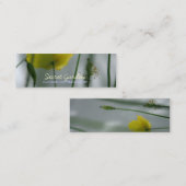 Gele papavers Shade 3 Mini Visitekaartjes (Voorkant / Achterkant)