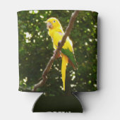 Gele papegaai blikjeskoeler (Achterkant)