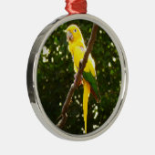 Gele papegaai metalen ornament (Rechts)
