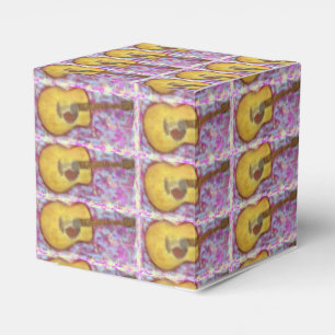 gele papegaaiige gitaar bedankdoosjes