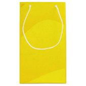 Gele papiertas met speciaal Logo Klein Cadeauzakje (Achterkant)