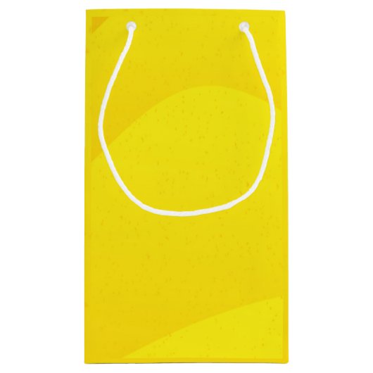 Gele papiertas met speciaal Logo Klein Cadeauzakje (Achterkant)