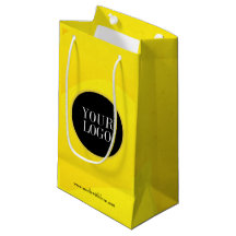 Gele papiertas met speciaal Logo