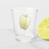 Gele Paprika Shot Glas (Achterkant)