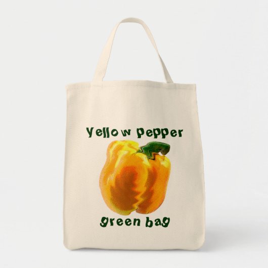 Gele Paprika Tote Bag (Voorkant)