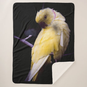 GELE PARAKEET SHERPA DEKEN