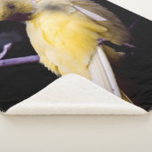 GELE PARAKEET SHERPA DEKEN (3/4)