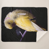 GELE PARAKEET SHERPA DEKEN (Voorkant (horizontaal))