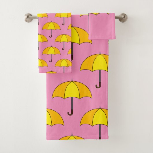 Gele Paraplu Bad Handdoek (Insitu)