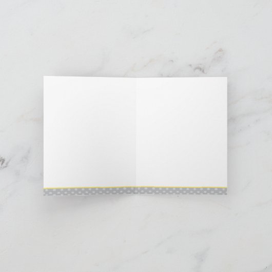 Gele paraplu briefkaarten (Binnen)