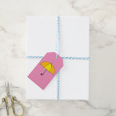 Gele Paraplu Cadeaulabel (Met Touw)