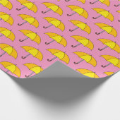 Gele Paraplu Cadeaupapier (Hoek)