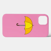 Gele Paraplu Case-Mate iPhone Case (Achterkant (horizontaal))