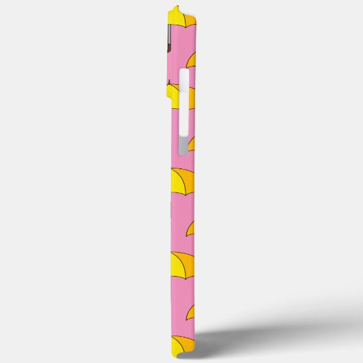 Gele Paraplu Case-Mate iPhone Case (Achterkant / Links)