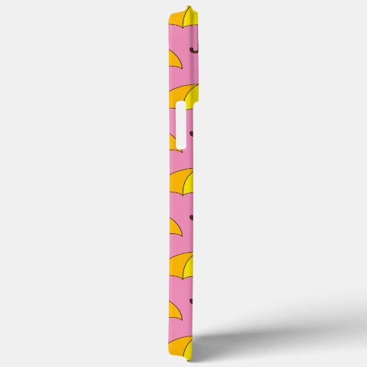 Gele Paraplu Case-Mate iPhone Case (Achterkant / Rechts)