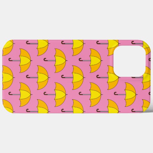Gele Paraplu Case-Mate iPhone Case (Achterkant (horizontaal))