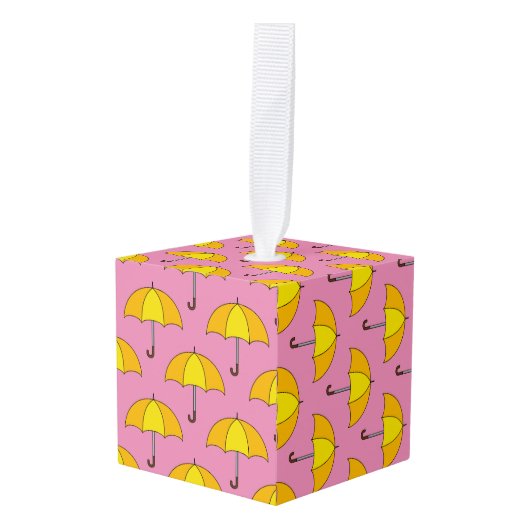 Gele Paraplu Decoratie (Voorkant hoekig)