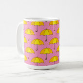Gele Paraplu Koffiemok (Voorkant links)