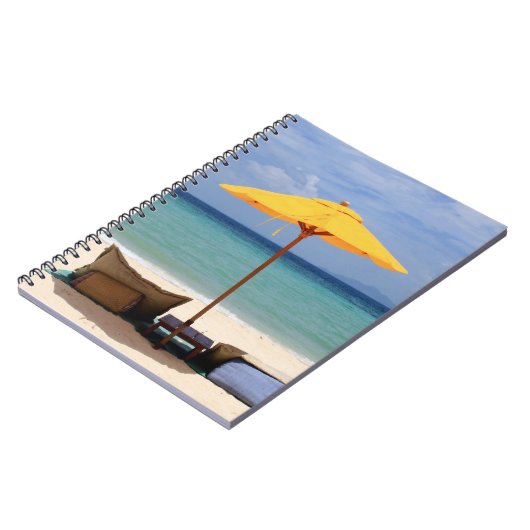 Gele paraplu notitieboek (Linkerzijde)