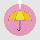 Gele Paraplu Ornament (achterkant)