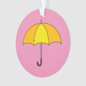 Gele Paraplu Ornament (voorkant)