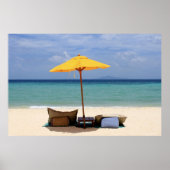 Gele paraplu poster (Voorkant)