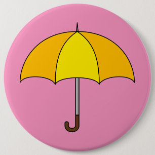 Gele Paraplu Ronde Button 6,0 Cm