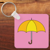 Gele Paraplu Sleutelhanger (Voorkant)