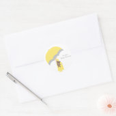 Gele paraplu Stickers (Envelop)