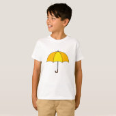 Gele Paraplu T-shirt (Voorkant volledig)