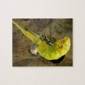  gele parkiet legpuzzel (Horizontaal)