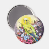 Gele parkiet magneet (Voorkant / Achterkant)