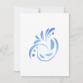 Gele parkiet notitiekaartje (Achterkant)