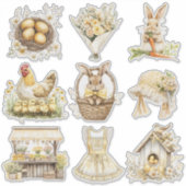 Gele Pasen Set 2 Sticker (Voorkant)