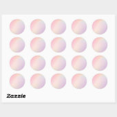Gele Pastel Custom Trendy Classic Round Sticker (Vel)