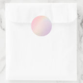 Gele Pastel Custom Trendy Classic Round Sticker (Tas)